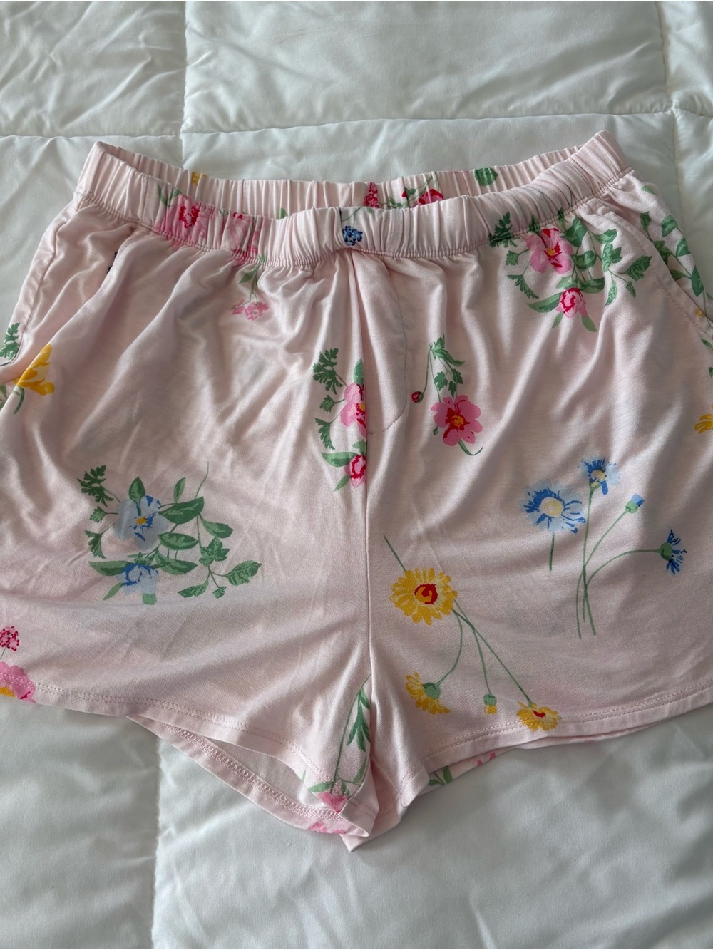 GAP BODY two piece soft pajama short set S NWT pink floral - Picture 9 of 9